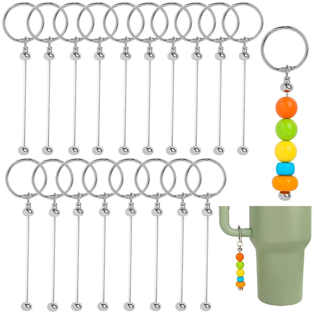 2376 20 Pack Beadable Cup Charms Metal Pendant Decoration Cups Accessories